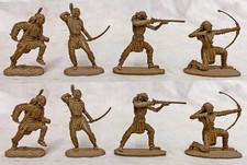 Barzso Reissues - Sioux Warriors - 8 figures in 4 poses -54mm resin toy soldiers