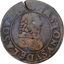 [#1289042] Principality of Dombes, Gaston d Orléans, Double Tournois, 1636, Trév