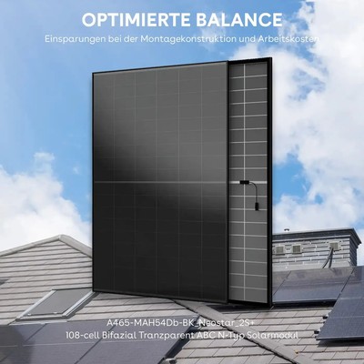  Aiko 465W Mono Neostar 2S+ Solar Panel | High Efficiency | Full Black | GG''