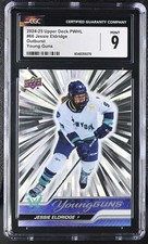 CGC Mint 9 2024-25 Upper Deck PWHL Outburst Young Guns 66 Jessie Eldridge