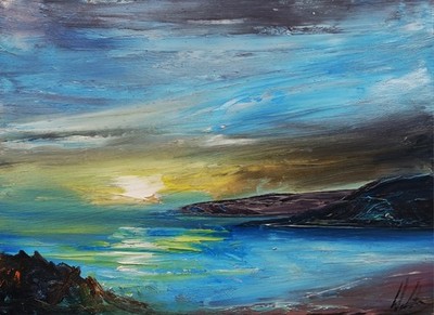 Welsh Original Contemporary Impressionism Landscape Oil Painting Art North Wales