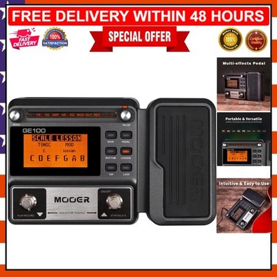 Compact GE100 Guitar Pedal - 80 Presets, 66 Effects & User Friendly Design