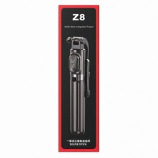 Z8 Selfie Stick Tripod Bluetooth Remote Stainless Steel 27.6 Inch