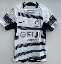 Fiji Rugby Sevens Shirt Nike White Short Sleeve Mens Small S