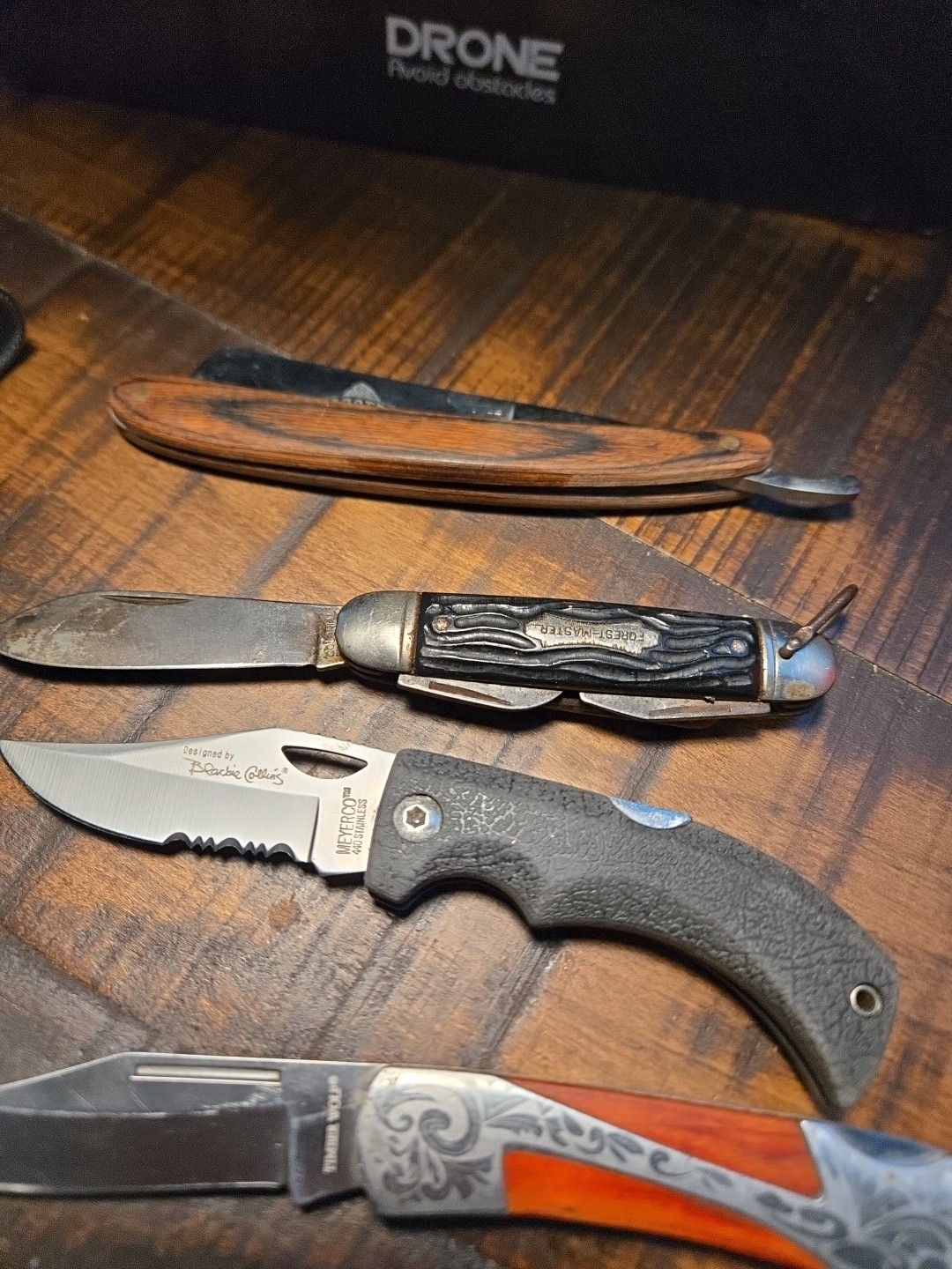 Pocket Knife LOT 5 Pieces Straight Razor Traditional Tactical Forest Master