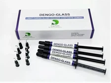 Dengen Dengoglass Light Curing Glass Ionomer Composite Cement Kit 2*2gm