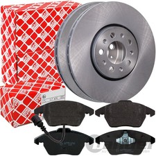 FEBI BREMSSCHEIBEN BELÄGE VORNE passend für SKODA FABIA ROOMST RAPID SEAT IBIZA