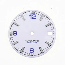 28.5mm Watch Dial Green C3 Luminous For NH35 NH35A SKX007 3 3.8 Crown Mod Parts