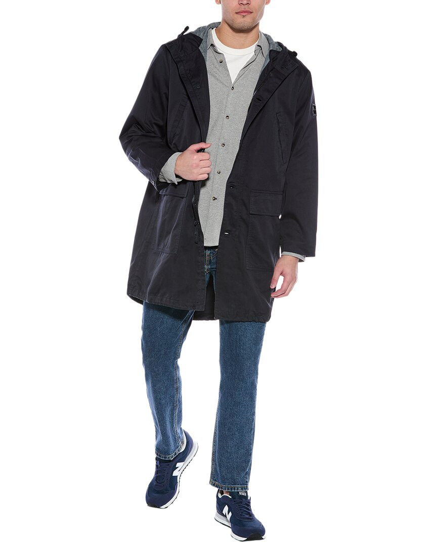7 Парка мужская For All Mankind синего цвета L 17190₽