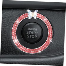 Bling Car Engine Start Button Cover,Butterfly Crystal Rhinestone Push Start
