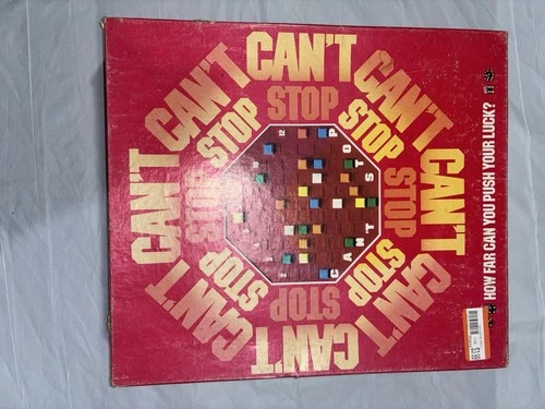Vintage 1980 Can’t Cant Stop Board Game No. 122 Parker Brothers COMPLETE