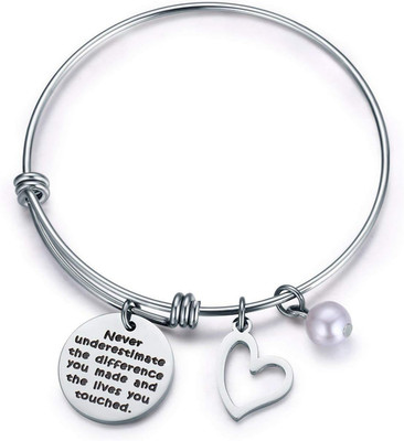 Never Underestimate the Difference You Made and the Lives You Touched Bracelet,T