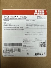 NEW IN BOX ABB SACE Tmax XT4 S 250 XT4S 250 TMF 150-1500 3p Circuit Breaker