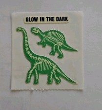 Vintage Sandylion Glow in the Dark Dinosaur sticker mod, Sandylion Dinosaurs