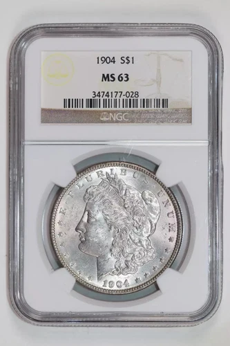 1904 MORGAN DOLLAR NGC MS63