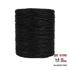 Black Rayon Yarn for Crochet Sun Hat Beach Bag - Natural Cotton Rayon