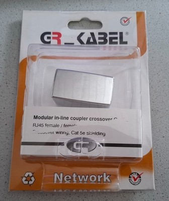   PT-125 Cat5e Inline Coupler X crossover  RJ45 Bu  Bu   neu  
