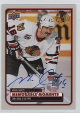 2025 Chicago Blackhawks Centennial Memorable Moments Michel Goulet Auto HOF 16fy