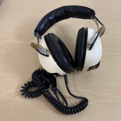 Sansui SS-10 Headphones Beige Black 8Ω Adjustable Headband Volume Control 6.35mm