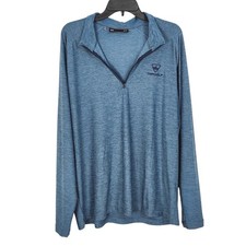 Under Armour TOPGOLF 1/4 Zip Performance Pullover Long Sleeve Shirt Large Blue
