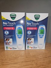 VICKS No-Touch 3 in 1 VNT200US Thermometer Measures Forehead Lot Of 2