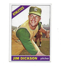 1966 Topps #201 Jim Dickson, Kansas City Athletics