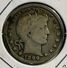 1899-P Barber Quarter Dollar - Free Shipping - (34–9