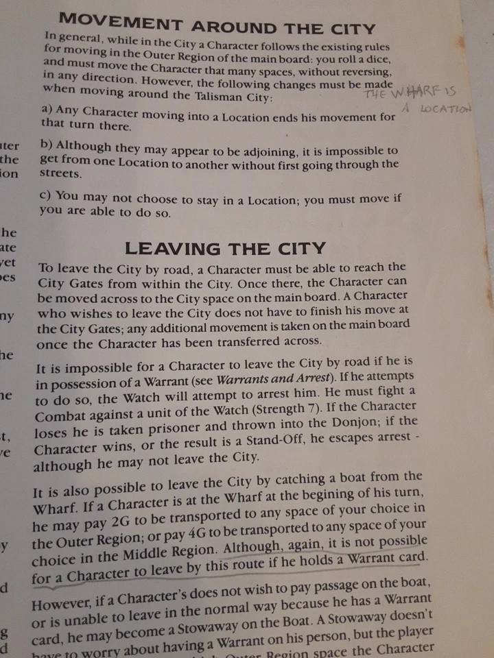 Complete CITY exp: Talisman 1st/2nd edition Board Game Workshop 1989, No Box - Image 3 of 4