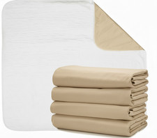 4 Pack - 36 x 34 Bed Pad Washable Incontinence Reusable Underpad Absorbent