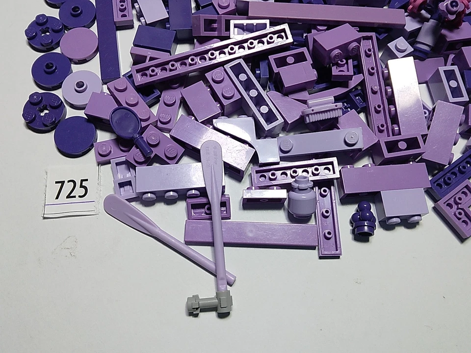 Lego 300 placas de tijolos de lavanda roxa acessórios azulejo guitarra modificada 725 - Imagem 2 de 4