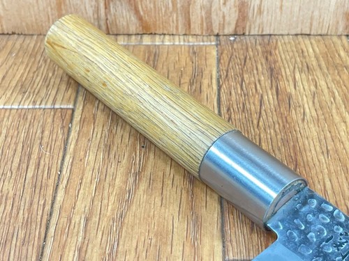 Japanese Chef's Kitchen Knife SANTOKU Vintage from Japan for All 157/297mm XA259 - Picture 4 of 18