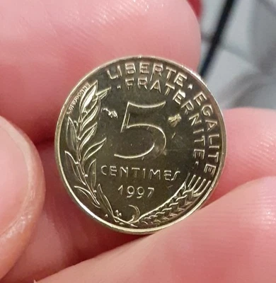 5 centimes Marianne 1997 République Française - TTB - Cupro aluminium - Photo 1/2