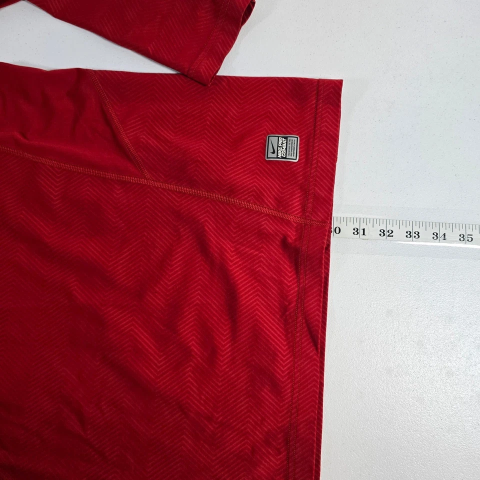 Nike Pro Combat Hyperwarm Lite Rojo Bateador de Béisbol Camisa Manga Larga Hombres XL Foto 3 de 4