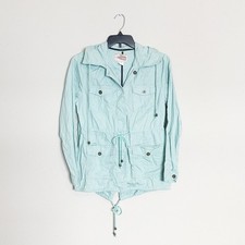 Forever 21 Light Blue Zipup Hooded Jacket