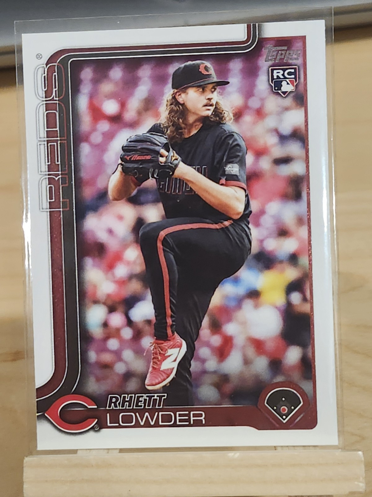 2025 Topps Series 1 Baseball Rhett Lowder Base RC #205 Cincinnati Reds