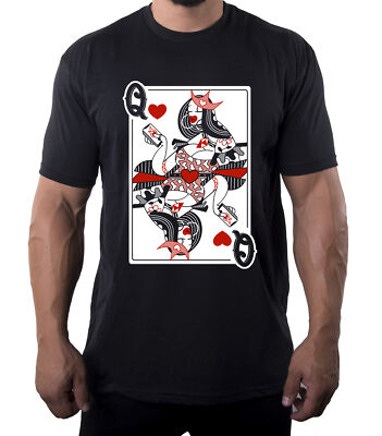 Funny Hipster Queen Of Hearts Couples Shirt, Nice Shirts, Graphic Men's Shirts!