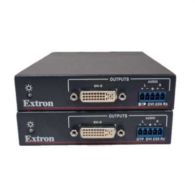 Menge 2x Extron Dtp DVI 4k 230 Rx Digital Twisted Paar Empfänger Video Extender