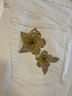 Levis Women’s Boyfriend 29 Skinny Stretch White Jeans Sparkle Nashville Bride — photo 8
