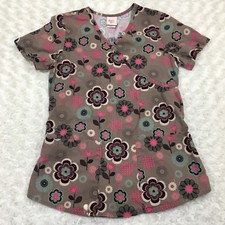 Barco Womens Scrub Top Size XS Nurse CNA Elastic Waist Short Sleeve lq4283