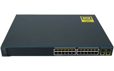 CISCO - WS-C2960-24PC-L - Catalyst 2960 24 10/100 PoE + 2 T/SFP   LAN Base Image