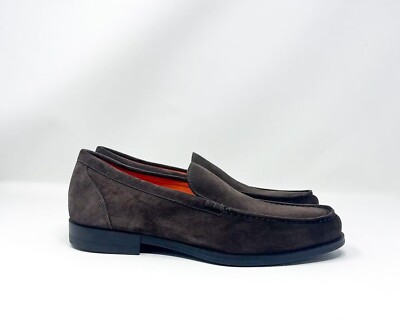 Santoni Men s Faith Suede Loafers Brown 10 US / 9 UK