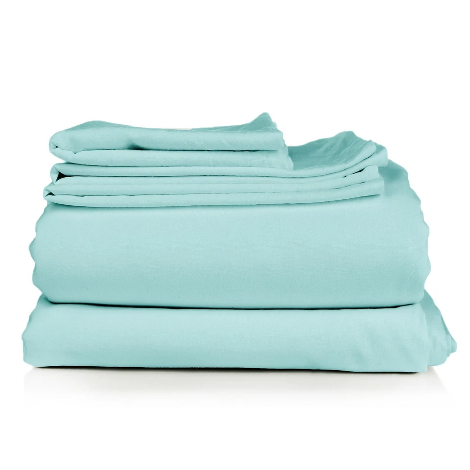 Luxury Sheets for Bed 1800 Count 4 Piece Bamboo Feel Extra Deep Pocket Bath Soft - Image 2 of 4