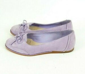 Clarks Ladies Lilac Suede Leather 