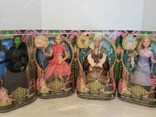 New/Sealed, 2024 Mattel Dolls  WICKED Movie, Universal Studios (Set of 4)