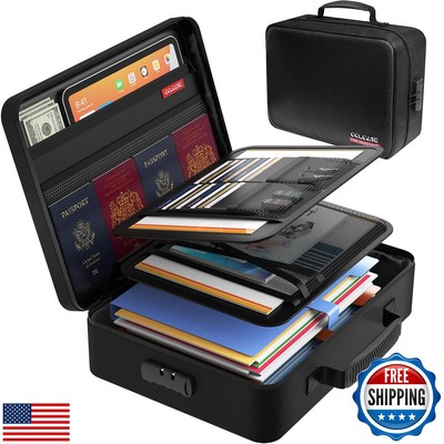 COLCASE Fireproof Document Bag with Lock, Fireproof Waterproof File Organizer