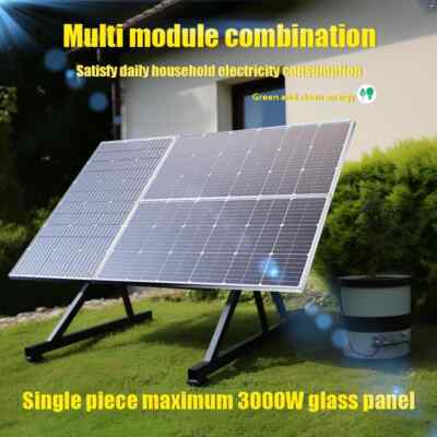 3000W 2000W 1000W Solar Panel 18VHigh Efficiency Rigid Power Bank Glass Charging