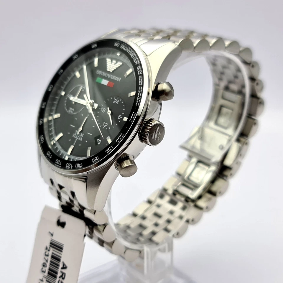 New genuine tazio ar5983 black dial stainless steel men's watch - Image 4 of 4