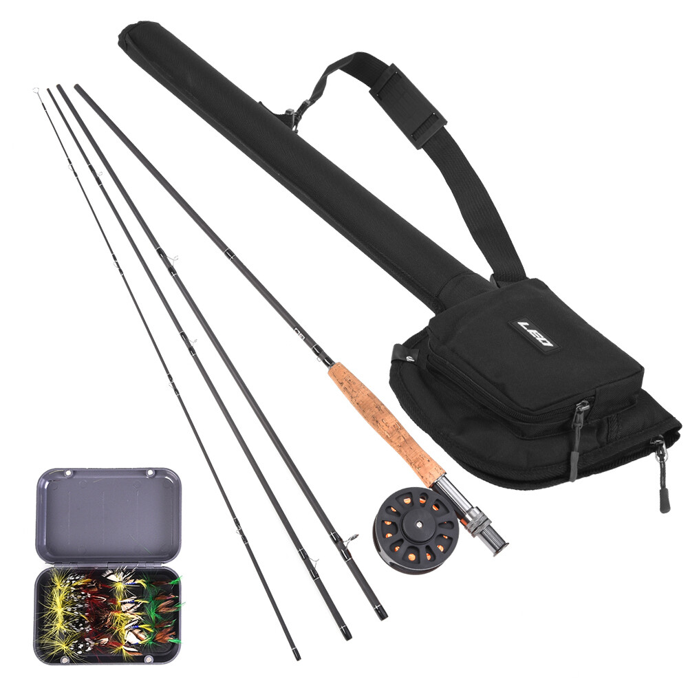 Kids Fishing Rod Canne A Peche HUIOP 9' Fly Fishing Rod And Reel