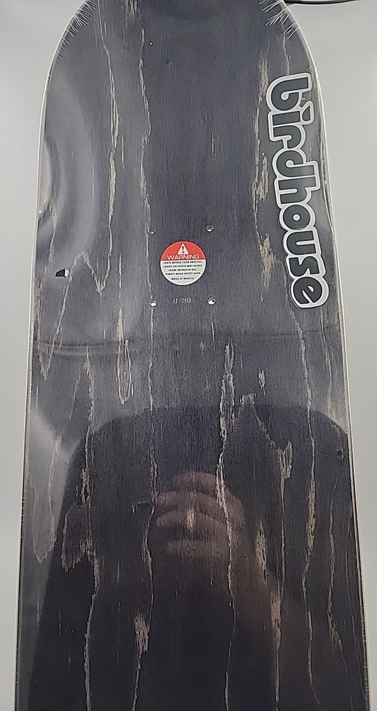 Aaron Jaws Homoki Birdhouse Yuk Mouth Negative Black Rare Skateboard Deck 8.38" 