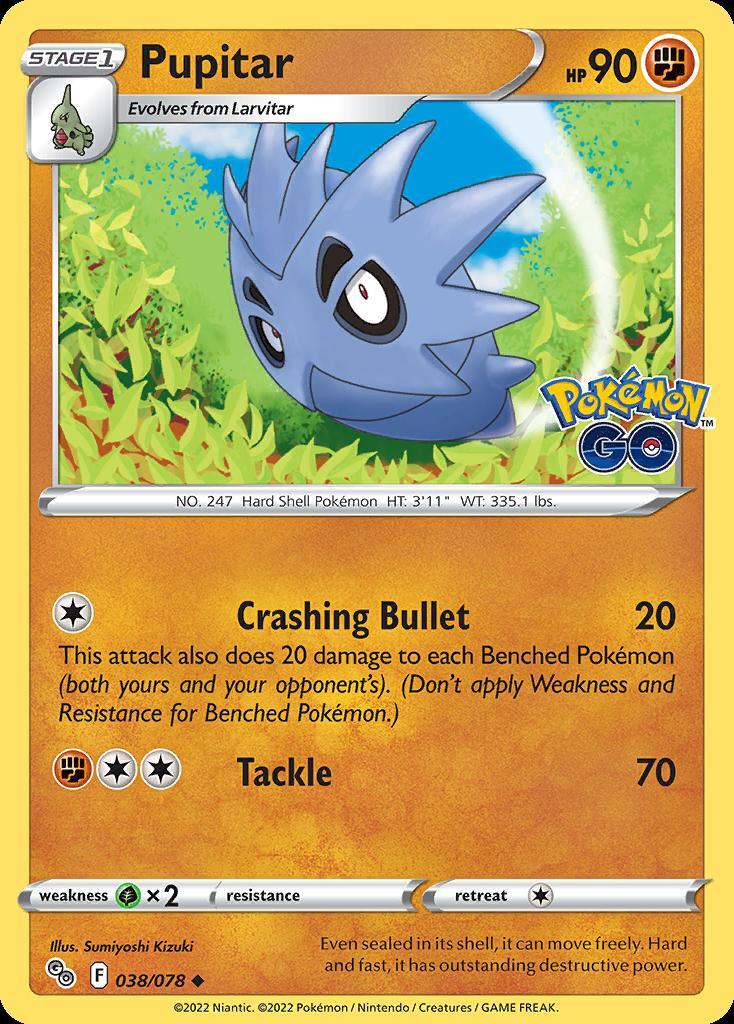 Pokemon Pupitar (38/88) Pok�mon GO LP